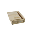 DS Hot Sales Simple Cheap Wooden Pull Cover Pine Plywood Storage Box